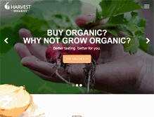 Tablet Screenshot of harvestorganics.com